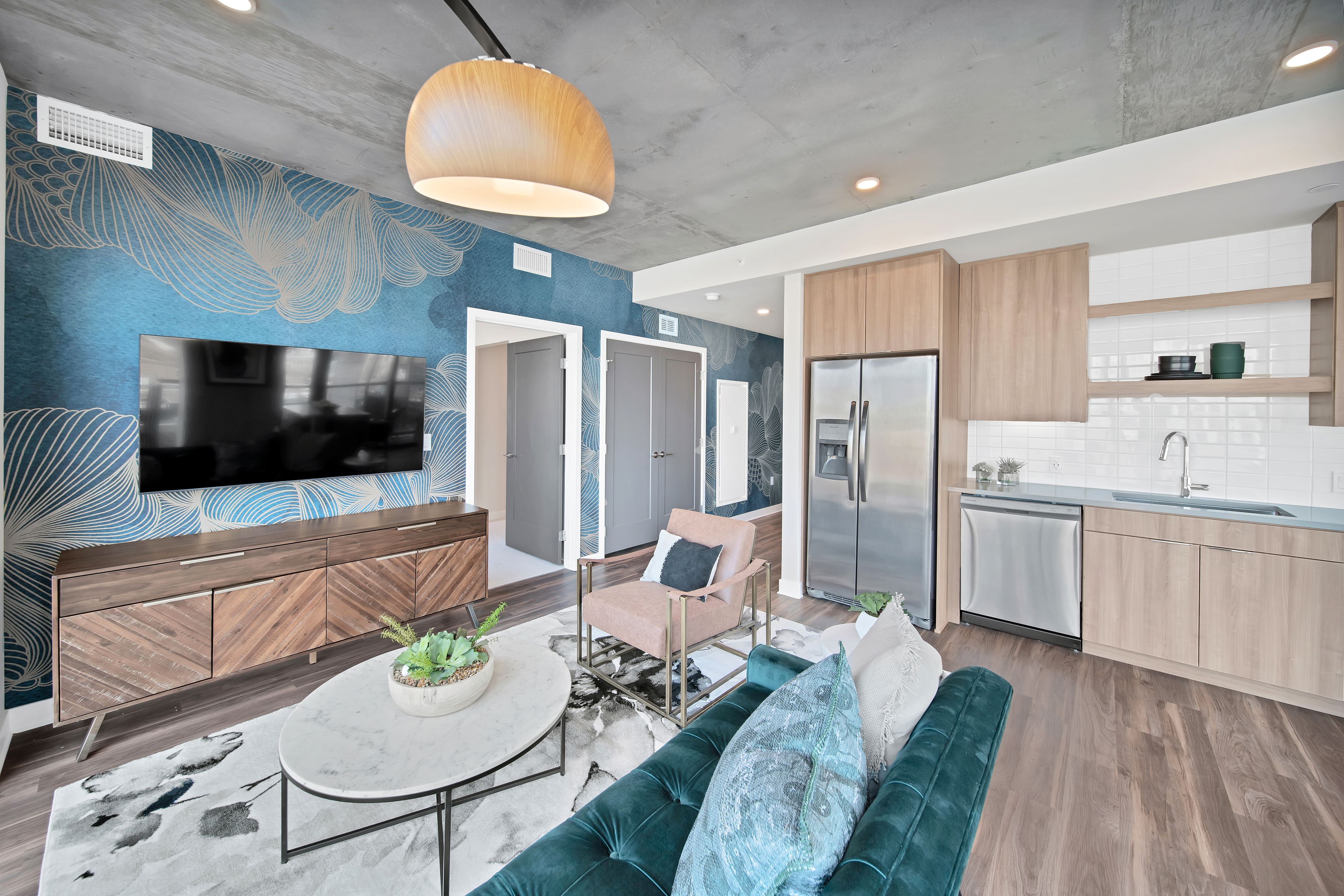 Citizen one-bedroom model apartment in Downtown Denver